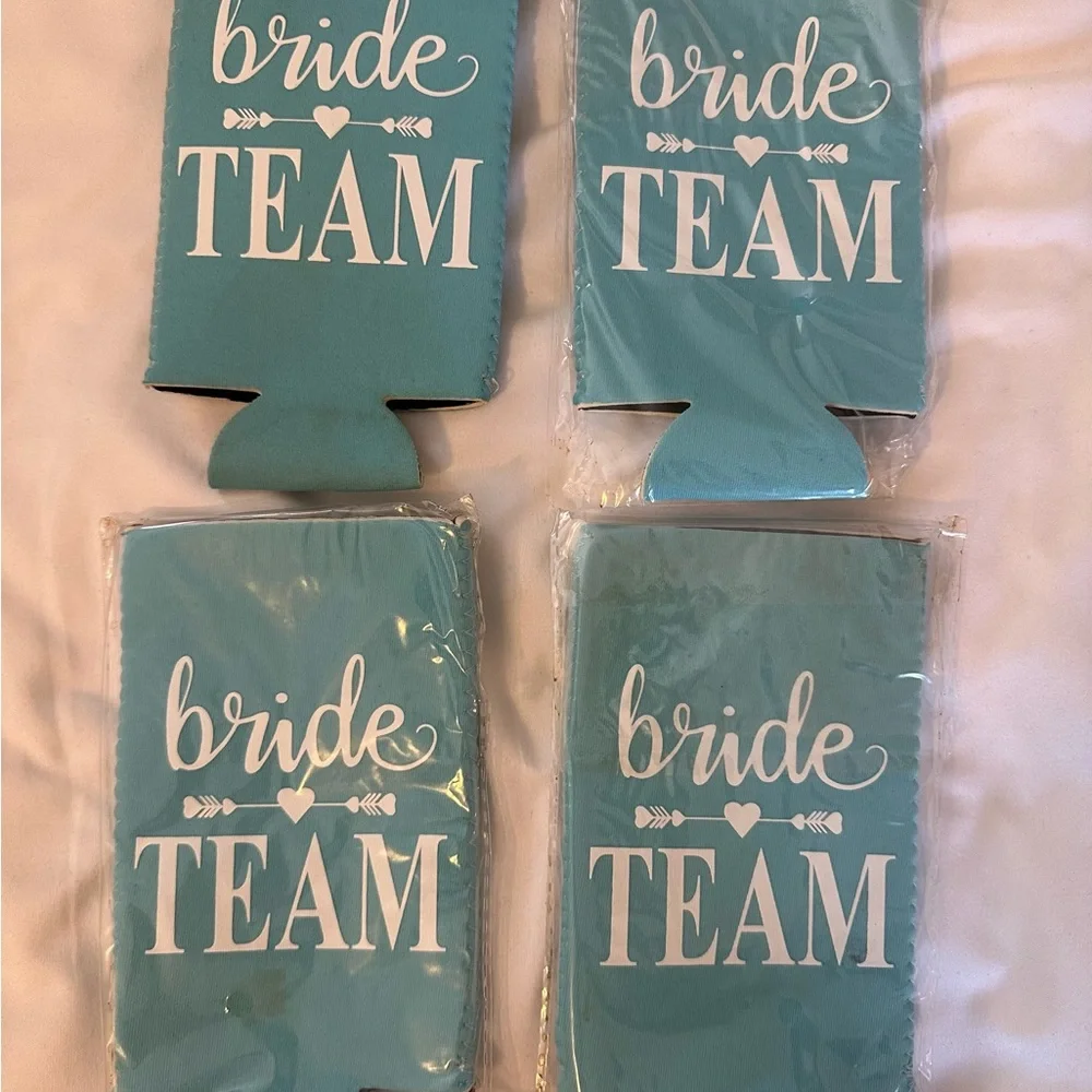 Bride Team Can Coolers - Blue